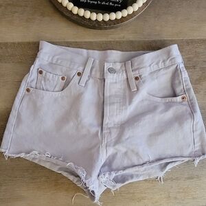 Levi's Women's Light Gray Denim Shorts